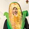Adult Corn on the Cob Costume Halloween Food Tunic Funny Vegetable Party Outfit